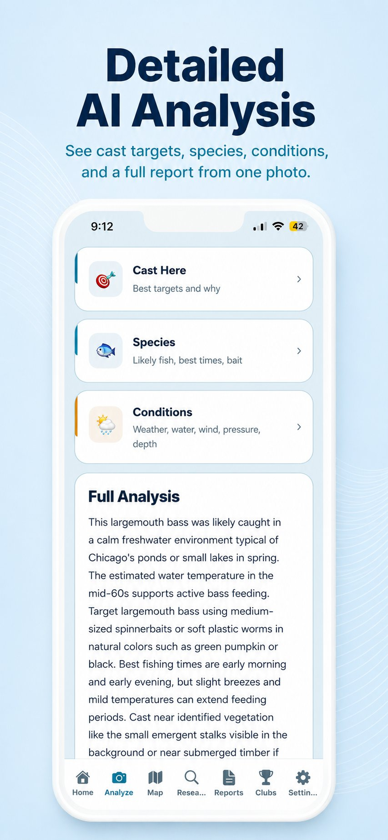 CastWise detailed AI analysis screen